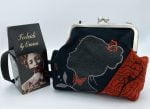 The handcrafted Lady in Red Frame Bag with the inspirational namesake Rooibos from Teeleidi.